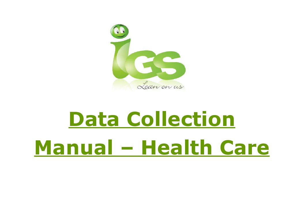 Healthcare Data Collection Guide | PDF