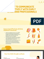 How To Communicate Effectively With Early Childhood Professional