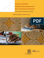 Action Research (Measuring Literacy Programme Participants' Learning Outcomes) - UNESCO