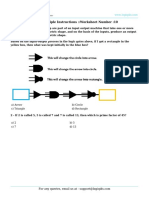 Topic: Multiple Instructions::Worksheet Number:10: A) Arrow B) Circle C) Triangle D) Rectangle