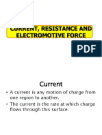 Current, Resistance and Electromotive Force PDF