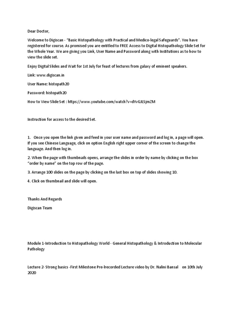 Digiscan - List | PDF | Pathology | Clinical Medicine