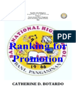 Ranking For Promotion: Catherine D. Botardo