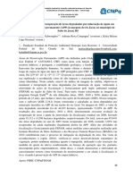 10 - Monitoramento Da Recuperacao de Areas Degradadas Por Mineracao de Agata em Areas de Preservacao Permanente