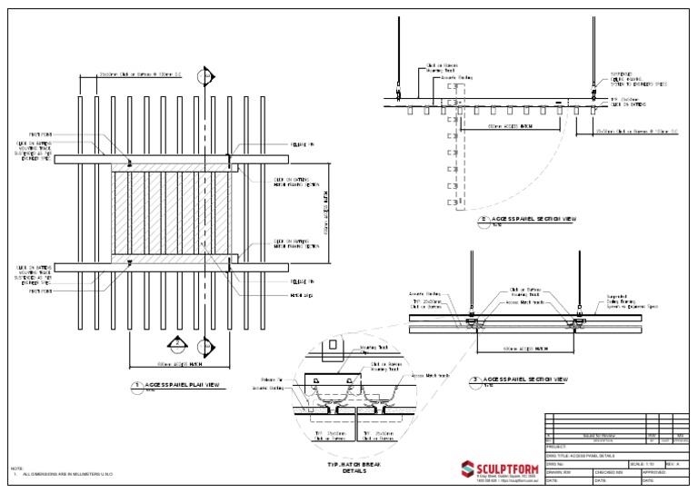 Access Panel Section View 2: Rev: Description Date Approved BY | PDF