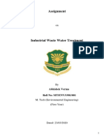 Industrial Waste Water Treatment Assignment