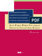 Indemnización de Daños Por Incumplimiento de Contratos