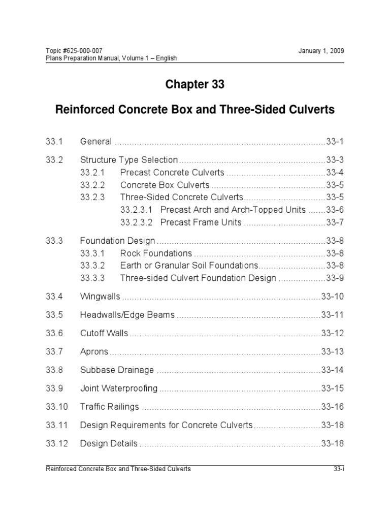 Reinforced Concrete Box and Three-Sided Culverts | PDF | Precast ...