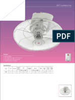 Auto Fans 360º Oscillation Fan: Features