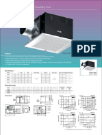 Ceiling Mounted Sirocco Ventilating Fans: Features