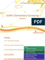 SURV1 Elementary Surveying: Unit V Measurement of Angles and Directions