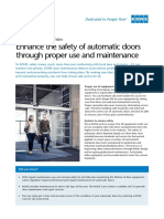 Factsheet Kone Doors Safety - tcm59 18995 PDF