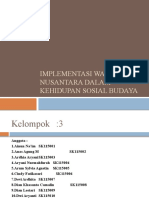 IMPLEMENTASI WAWASAN NUSANTARA DALAM KEHIDUPAN SOSIAL BUDAYA