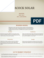 Peacock Solar: Arnab Hazra Group: MK 10 Task - 2 (Case Analysis)