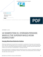 UV Disinfection vs. Hydrogen Peroxide - A Comparison