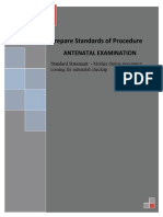 Standards Antenatal Examination Iind Yr.