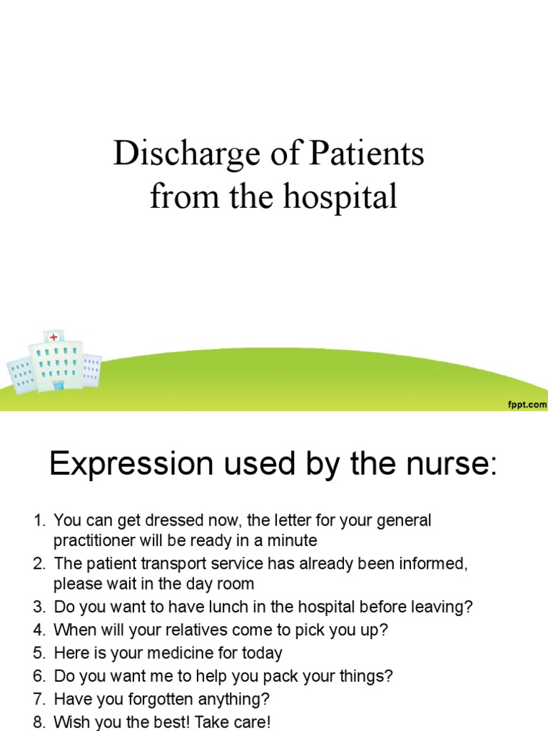 Discharge of Patients | PDF