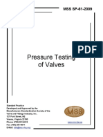 MSS - SP 61 2009 - Pressure Test of Valve PDF