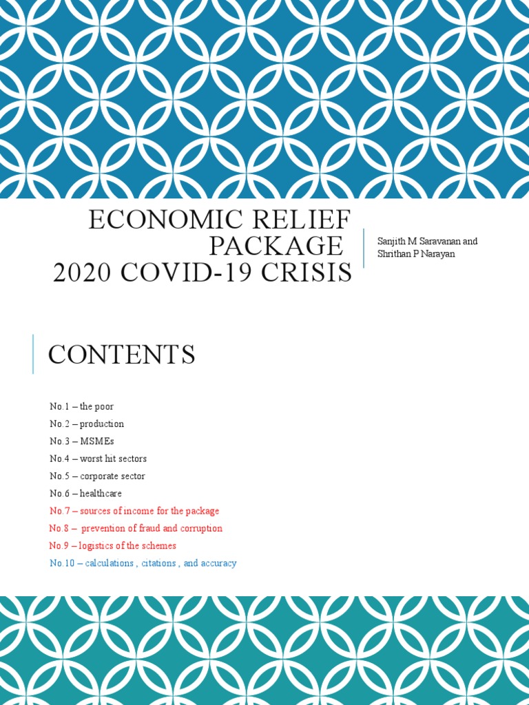 Economic Relief Package PDF Bonds (Finance) Interest