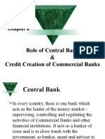 Role of Central Banks and Credit Creation