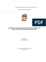Lineamientos para Elaboracion D e TFG - IEESL (Enero 2020)