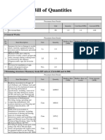 Bill of Quantities: 1 Provisional Sum