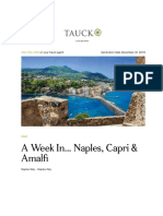 A Week In... Naples, Capri & Amalfi: or Your Travel Agent Generation Date December, 01 2019