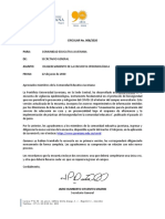 Circular Nº. 008-2020-Diligenciamiento de La Encuesta Epidemiológica