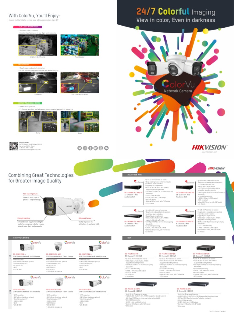 ColorVu IP Camera FLyer | PDF | Hdmi | Camera