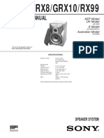 Service Manual: SS-GRX8/GRX10/RX99