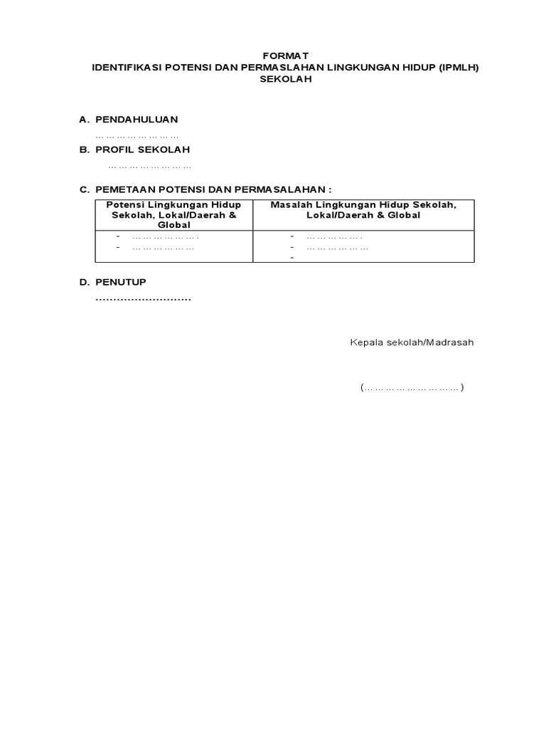 Format Ipmlh Sekolah 1 Docx