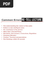 Pte Retell Lecture Tips