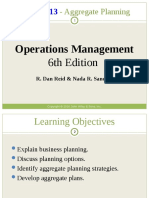 Aggregate Planning: Operations Management