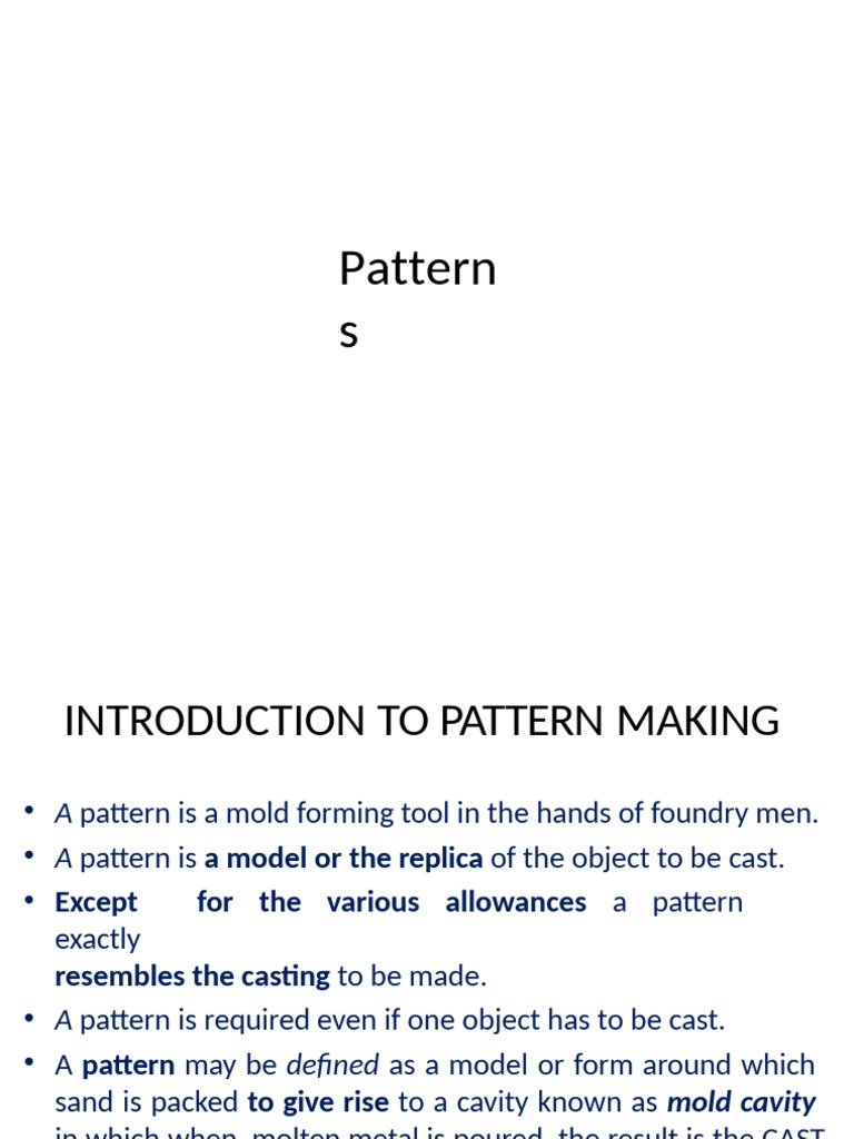 Pattern S | PDF | Casting (Metalworking) | Building Engineering