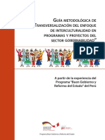 Guia metodologica de transversalizacion del enfoque de interculturalidad