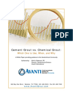 Cement Grout vs. Chemical Grout:: Which One To Use, When, and Why