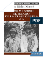 Informe Sobre El Estado de La Clase Obrera II - Juan Bialet Masse PDF