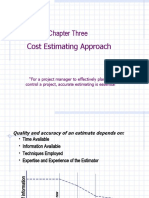 Cost Estimating Approach Chapter Three
