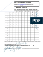 Signed Hour Log Document