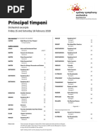 2019-02-15 Principal Timpani - Audition