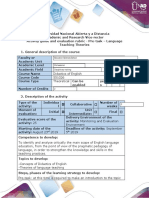 Activity Guide and Evaluation Rubric - Pre-Task - Language Teaching Theories