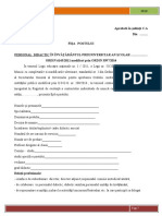 fisa a postului pentru personalul didactic