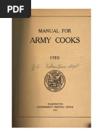 Army Cooks: Manual For