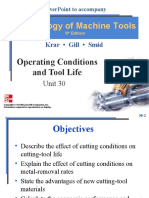 Technology of Machine Tools: Operating Conditions and Tool Life