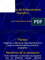 Planeación Del Entrenamiento - Garcia de Brigard