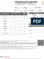 Sistema Educativo Nacional: Boleta de Evaluación