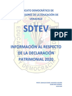 Información Declaracion Patrimonial PDF