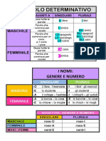 Singolare Plurale e Articolo Determinativo 1