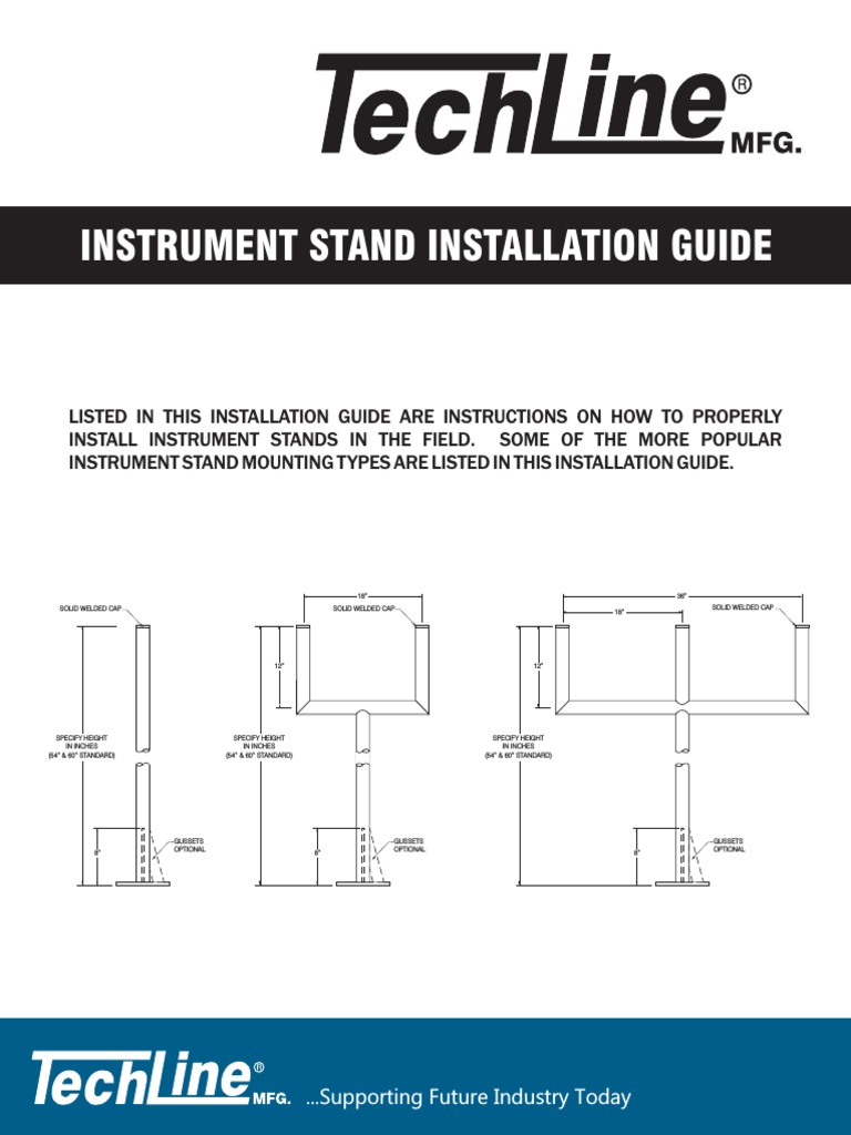 Instrument Stand Install Guide PDF PDF Nut (Hardware) Screw