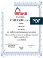 Certificado nr 18 stenio